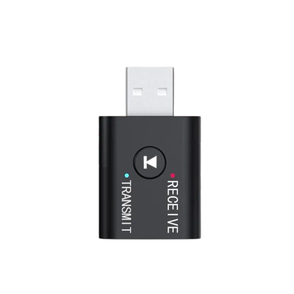 Transmisor y receptor Bluetooth 5.0 con conector de 3,5 mm, adaptador USB inalámbrico para TV, auriculares, altavoces y sonido estéreo de mayor 1