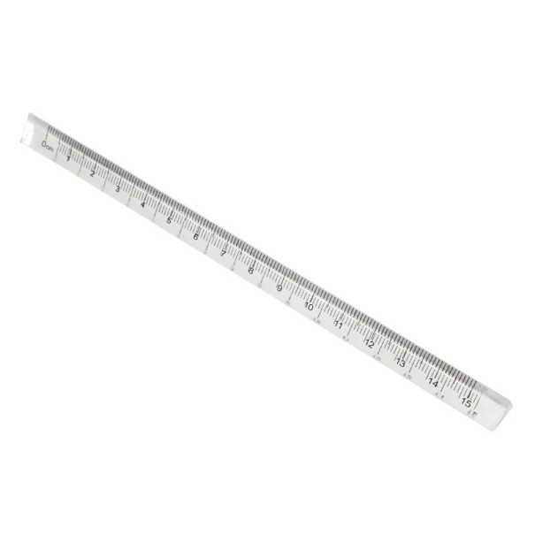 Transparent 15 cm trekantet lineal Trekantet rumlig lineal 1