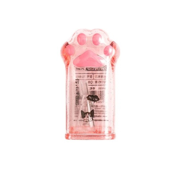 Transparent blyantspidser til børn, kat, poteformet, manuel blyantspidser, børneblyantspidser med kat 1