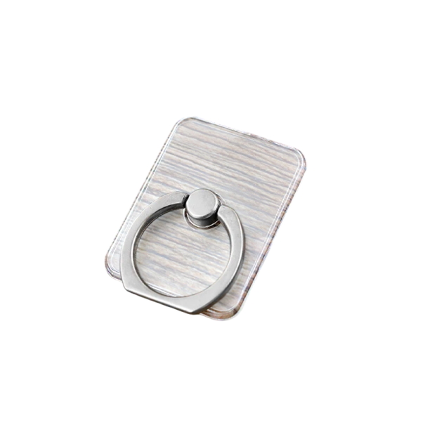 Transparent Mobile Holder with Ring Rectangle Design Plastic Phone Stand Ring Grip for Comfortable Mobile Use 1