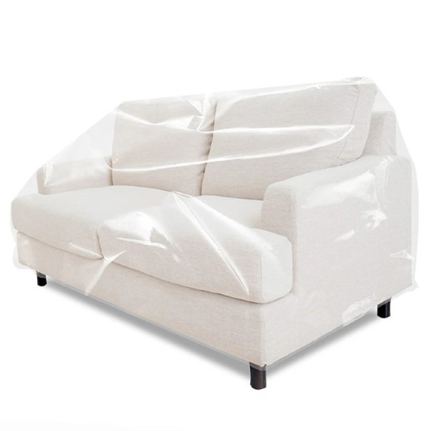 Transparent Sofa Cover 90 x 200 cm Waterproof Plastic Cover Against Pet Scratches Protection Against Dust and Dirt 1