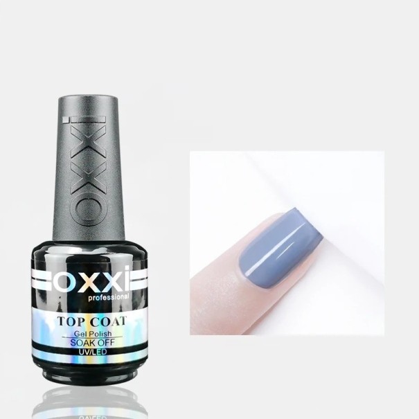 Transparent topcoat til negle Gummi top gel 15 ml 1