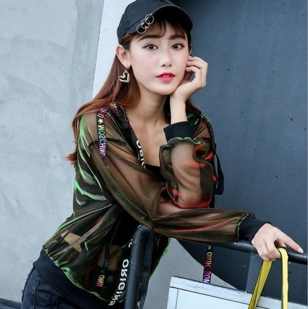 Transparente Damenjacke P1431 XS 3
