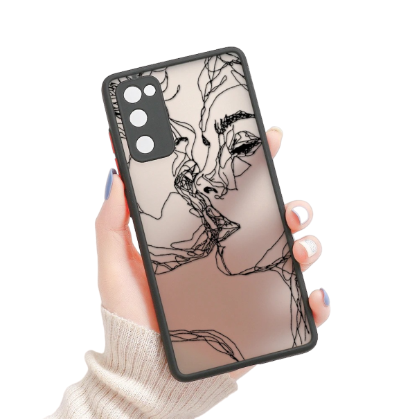 Transparente Hülle mit Kuss-Motiv für Samsung A14 5G 1