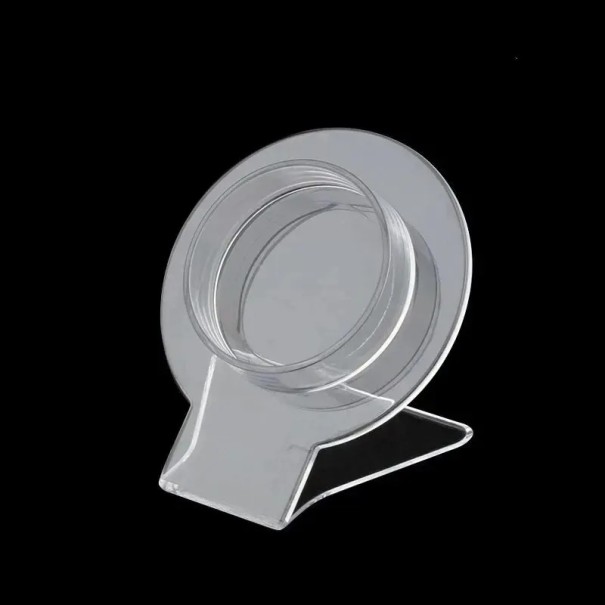 Transparenter Acrylständer für Armbänder runder Tischhalter für Schmuck transparenter Organizer zur Präsentation von Armbändern 1