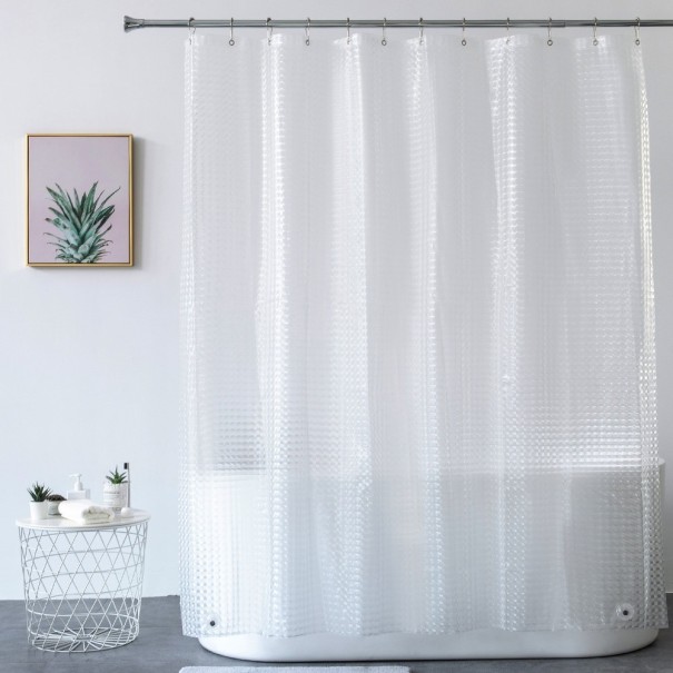 Transparenter Duschvorhang L