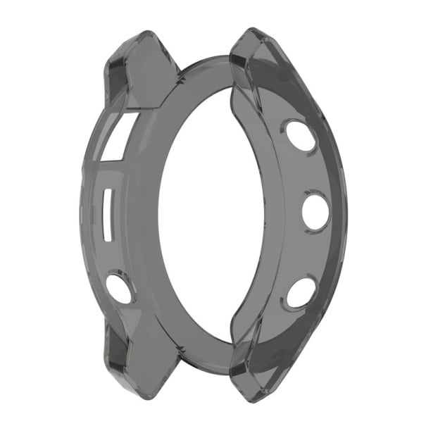 Transparentní obal pro Garmin Fenix 5S a 5S Plus Flexibilní TPU pouzdro na rámeček chytrých hodinek Garmin pro každodenní ochranu černá