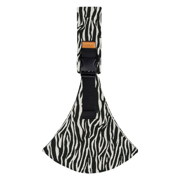 Transportador de segurança para bebé na lateral com alça ajustável Padrão zebra Postura ergonómica para o bebé Viagens com o bebé 1