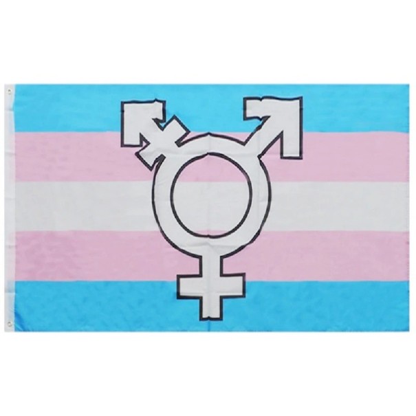 Transznemű büszkeség zászló 90 x 150 cm 1