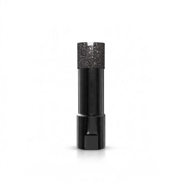 Trapano a diamante 14 mm con filettatura M10 per smerigliatrice angolare Diamante saldato Nero Foratura a secco per piastrelle, rivestimenti, marmo 1