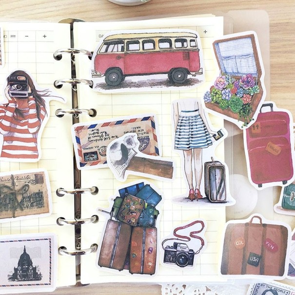 Travel Stickers 19 pcs E230 1