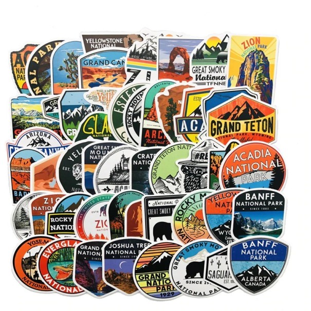 Travel Stickers 50 pcs E251 1