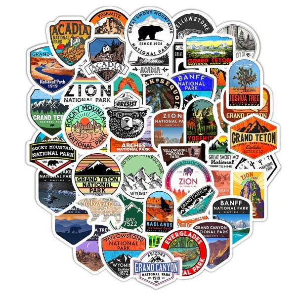 Travel Stickers 50 pcs E275 1