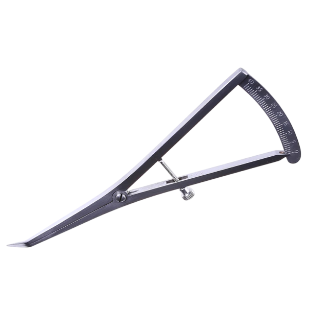 Treccia endodontica 17,5 cm Curva 0–40 gradi Acciaio inossidabile Scala doppia per metallo 1