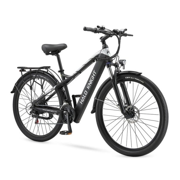 Trekking-Elektrofahrrad HALO KNIGHT H02, Motor 750W, Batterie 48V 16Ah, 29" Reifen, 21 Shimano-Gänge, Scheibenbremsen, gefederte Gabel