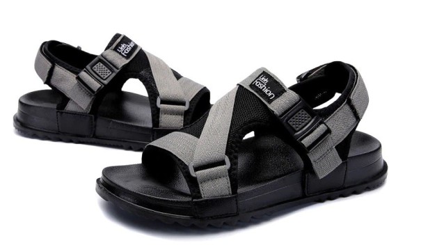 Trekkingsandalen für Herren grau 37