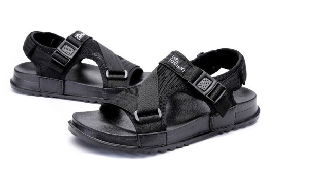 Trekkingsandalen für Herren schwarz 37