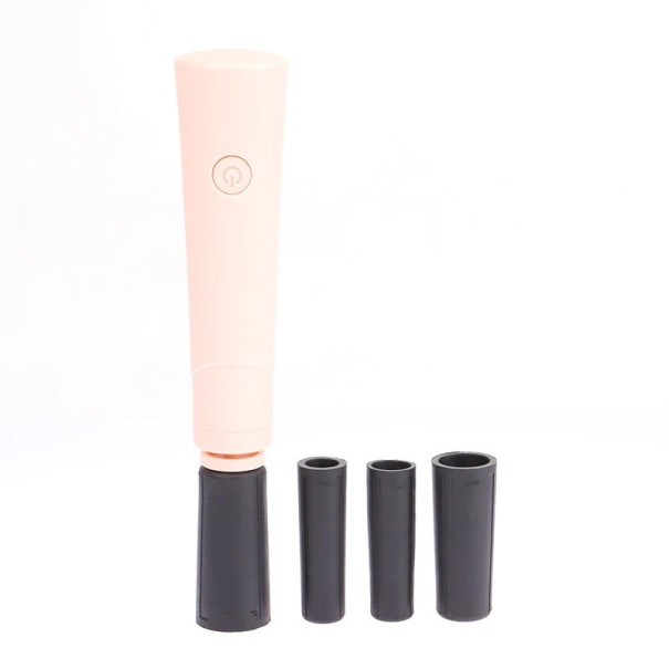 Trempeur électrique pour colle à cils 15 x 3,7 cm Mélangeur pour pigments, encres et vernis Outil en plastique et métal pour le maquillage et le tatouage rose