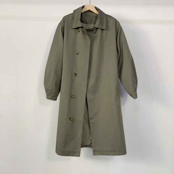Trench feminino P1524 verde exército