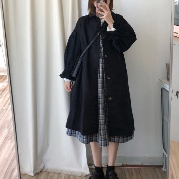 Trenchcoat för kvinnor P1676 svart XS