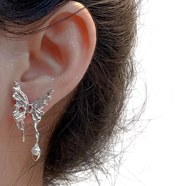 Trendy zirkonoorbellen met strik Y2K stijl voor vrouwen Zinklegering Modejuwelen voor feest, bruiloft, verjaardag, jubileum 1