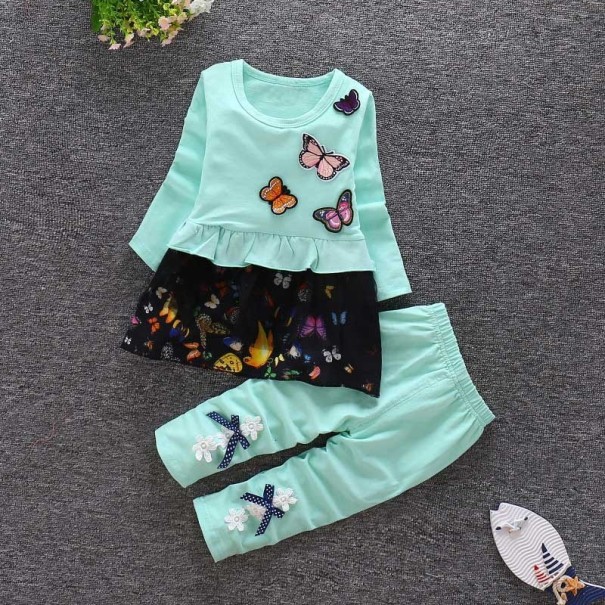 Trening pentru fete L1376 verde deschis 4