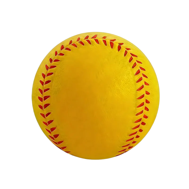 Tréninkový baseballový lopta z PU peny 7 x 7 cm ľahký softballový lopta pre vnútornú aj vonkajšiu rekreačnú hru a športové cvičenie žltá