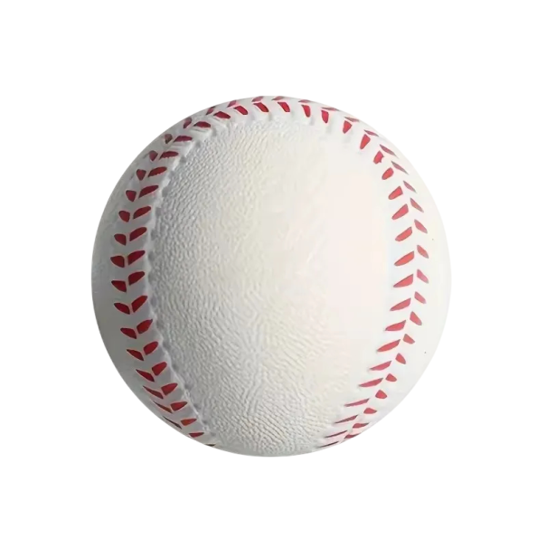 Tréninkový baseballový míček z PU pěny 7 x 7 cm lehký softballový míč pro vnitřní i venkovní rekreační hru a sportovní cvičení bílá