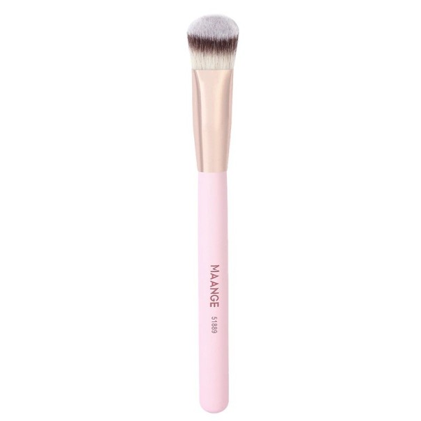 Triangle Make-Up Brush 14.9 cm Plastic Brush with Soft Synthetic Fibres Concealer and Liquid Make-Up Brush for Under Eyes pink