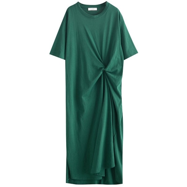 Tričkové midi šaty Tatyana zelená L