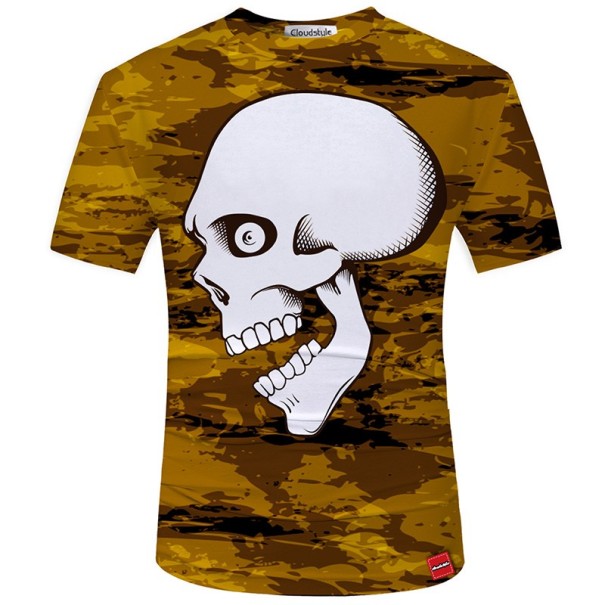 Tricou 3D pentru bărbați cu imprimeu - Craniu XXS