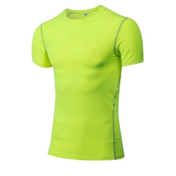 Tricou bărbătesc de compresie F1776 verde neon XS