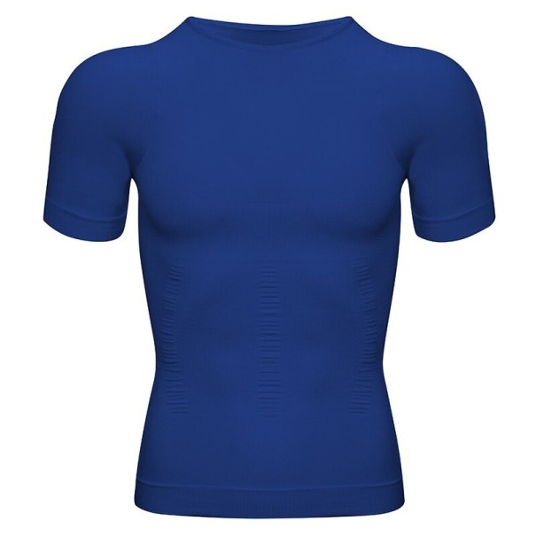 Tricou bărbătesc de compresie F1787 albastru inchis L