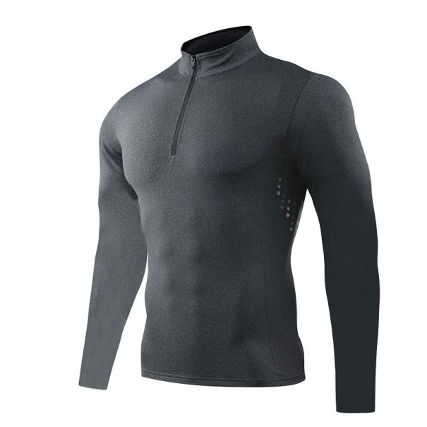 Tricou bărbătesc de compresie F1793 gri inchis S