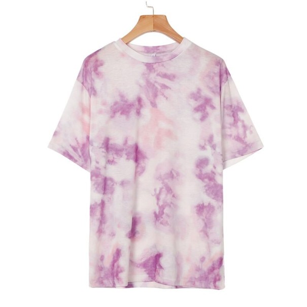 Tricou batik de damă A1266 violet L