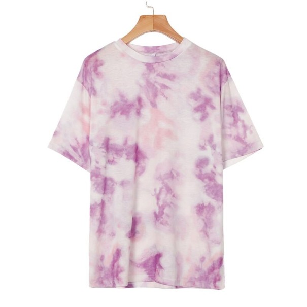 Tricou batik de damă A1266 violet M