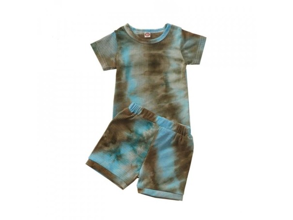 Tricou colorat și pantaloni scurți pentru copii L1255 12-18 luni E