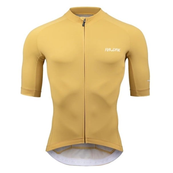Tricou de ciclism cu mânecă scurtă și fermoar pentru ciclism, sport și activități în aer liber unisex galben XXL