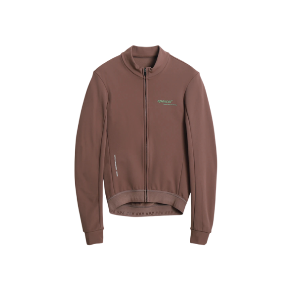 Tricou de ciclism pentru bărbați cu mânecă lungă și fermoar, 3 buzunare spate și 1 buzunar lateral, pentru ciclism, sport și activități recreative roz vechi L
