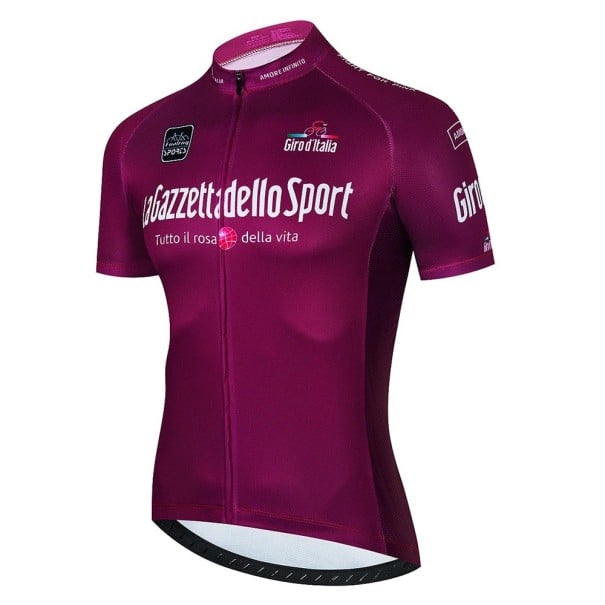 Tricou de ciclism pentru bărbați cu mânecă scurtă și fermoar, 3 buzunare pe spate, material ușor, pentru ciclism, sport și activități recreative violet XL