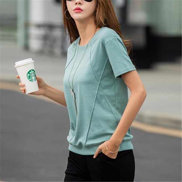 Tricou de damă A341 verde deschis XL