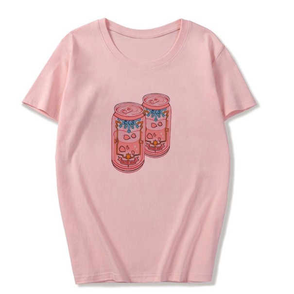 Tricou de damă cu băuturi imprimate M 13