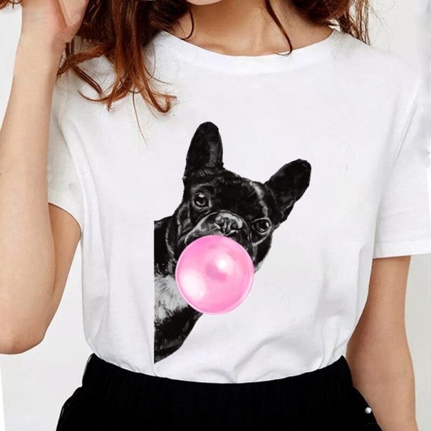 Tricou de damă cu imprimeu amuzant de animale M 1