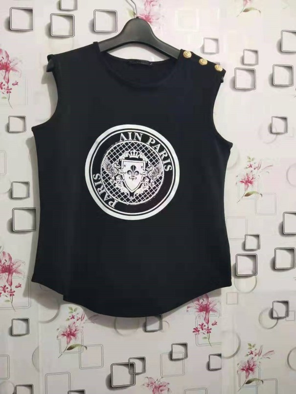 Tricou de damă cu imprimeu B169 negru M