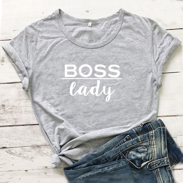 Tricou de damă cu imprimeu boss lady L 3