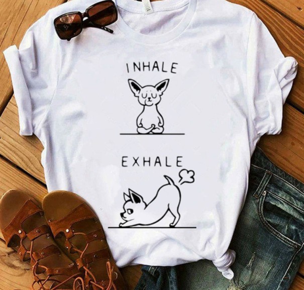 Tricou de damă cu imprimeu chihuahua XS 26