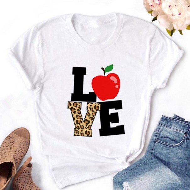Tricou de damă cu imprimeu love B173 S 1