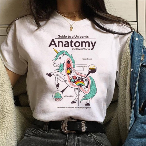 Tricou de damă cu imprimeu unicorn B305 XL 11