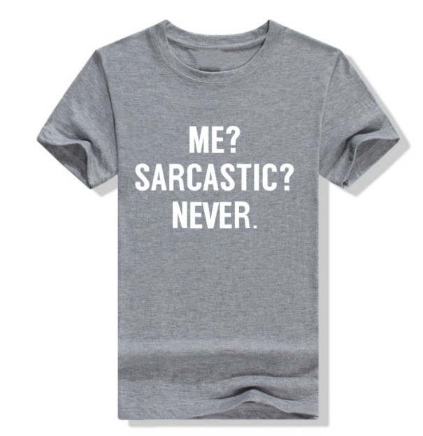 Tricou de damă cu inscripție amuzantă B105 gri L