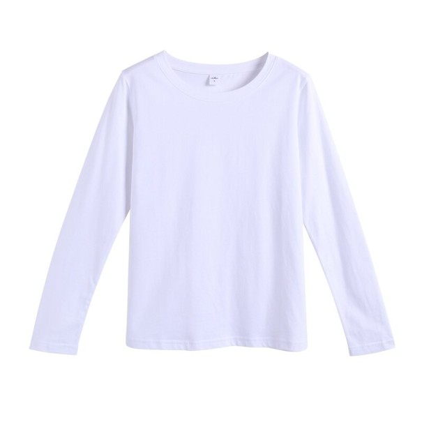 Tricou de damă cu mâneci lungi A984 alb L